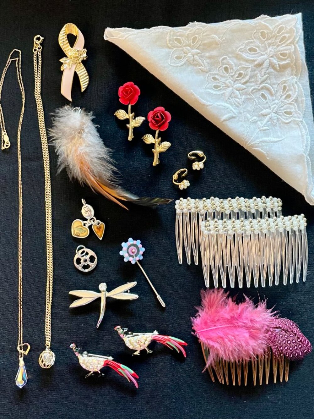 Womens Fashion Jewelry/Accessories Lot of 15 Excellent Condition Mixed Tones